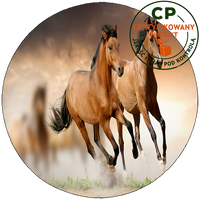 Opłatek na tort Konie