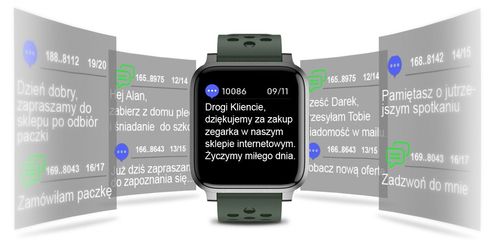 smartwatch rubicon rnce58 dark green na Arena.pl