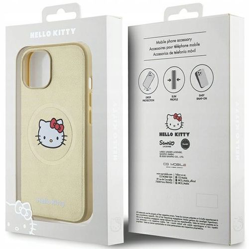 ETUI DO IPHONE 15 / 14 / 13 HELLO KITTY HARDCASE LEATHER KITTY HEAD na Arena.pl