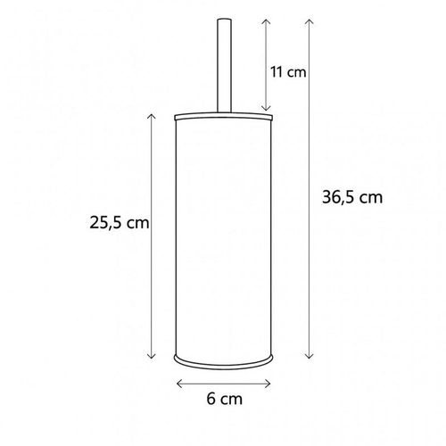 Szczotka silikonowa do wc czarna mat z metalowym pojemnikiem łazienkowa na Arena.pl