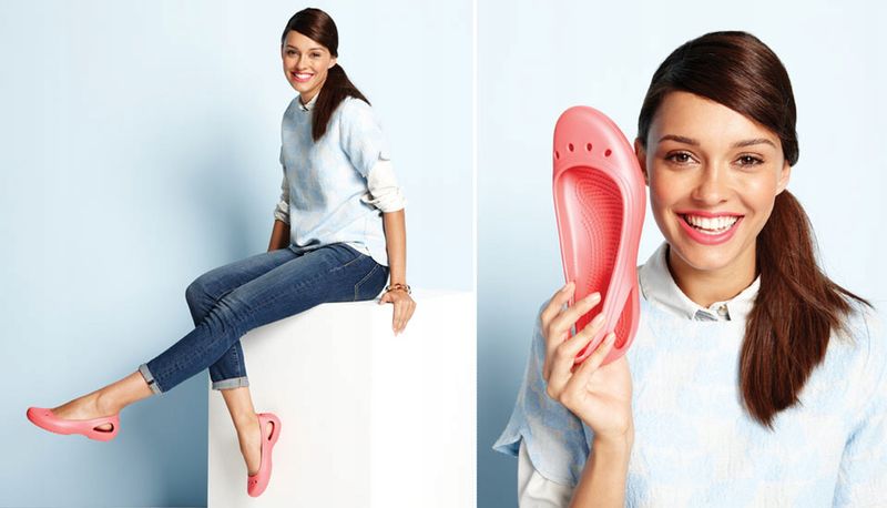 Damskie Wsuwane Buty Baleriny Baletki Crocs Kadee 210833 Flat 37-38 zdjęcie 7