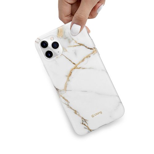 Crong Marble Case – Etui iPhone 11 Pro (biały) na Arena.pl