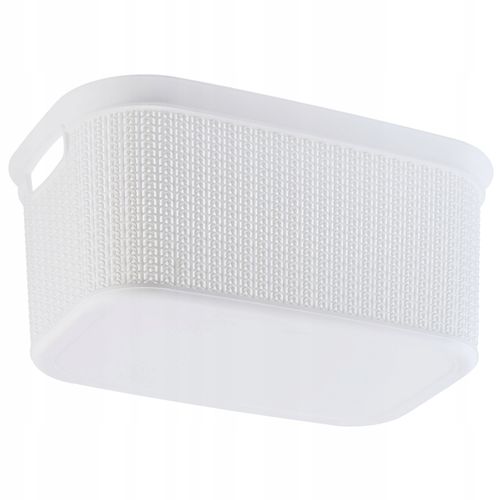 KOSZ NA BIELIZNĘ PRANIE PUDEŁKO POJEMNIK BIAŁY 27L na Arena.pl