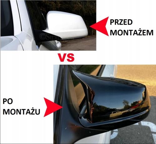 OBUDOWY LUSTEREK DLA BMW F10 F11 PRZEDLIFT NAKŁADKI NA LUSTERKA M5 LOOK na Arena.pl