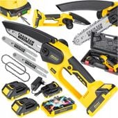 PIŁA PILARKA ŁAŃCUCHOWA AKUMULATOROWA MINI PILARKA GAŁĘZIOWKA 2XAKU