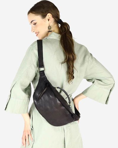 Torebka nerka damska skórzana listonoszka - MARCO MAZZINI czarny na Arena.pl