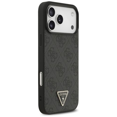 Etui Guess Leather 4G Triangle Strass MagSafe do iPhone 17 Pro Max czarny na Arena.pl