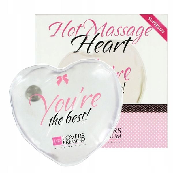 Masaż ciała. Ogrzewacz w kształcie serduszka. zdjęcie 1