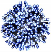 LAMPKI CHOINKOWE 1000 LED STAŁE + FLASH ZEWNĘTRZNE KURTYNA NIEBIESKI