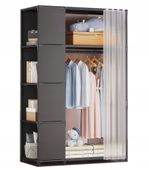 SZAFA Modułowa SKŁADANA Wieszak GARDEROBA na UBRANIA 163x45x89 cm