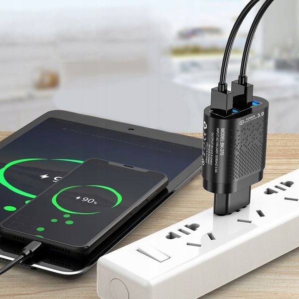 QUICK CHARGE 3.0 ŁADOWARKA SIECIOWA 4x USB 48W zdjęcie 4