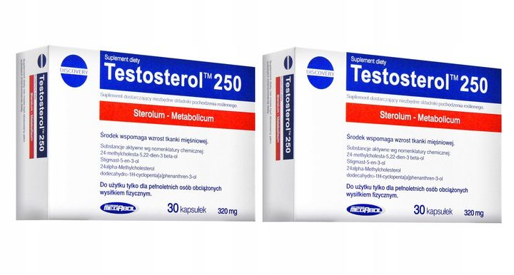 2x SILNY TESTOSTEROL 250 320mg PODNIEŚ TESTOSTERON zdjęcie 1