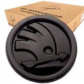 EMBLEMAT ZNACZEK ZAMIENNIK DO FABIA OCTAVIA SUPERB 80mm CZARNY POŁYSK