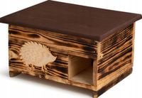 DREWNIANY domek dom dla JEŻA jeży budka legowisko schronienie