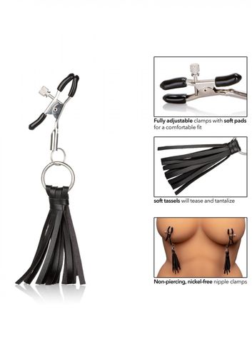 playful tassels nipple clamps black na Arena.pl