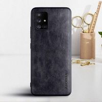 Etui AIORIA Vintage LEATHER do Samsung Galaxy A71 czarny