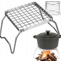 MINI GRILL SKŁADANY KEMPINGOWY TURYSTYCZNY STOJAK PODSTAWKA DO OGNISKA