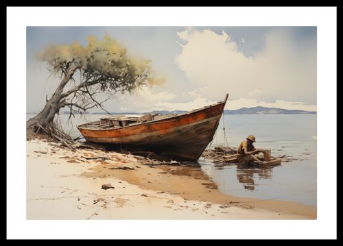 Plakat 45x30cm Spokój Przybrzeża na Arena.pl