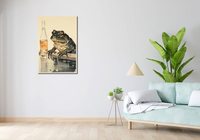 Obraz 60x90cm Refleksje Błotniaka zdjęcie 2