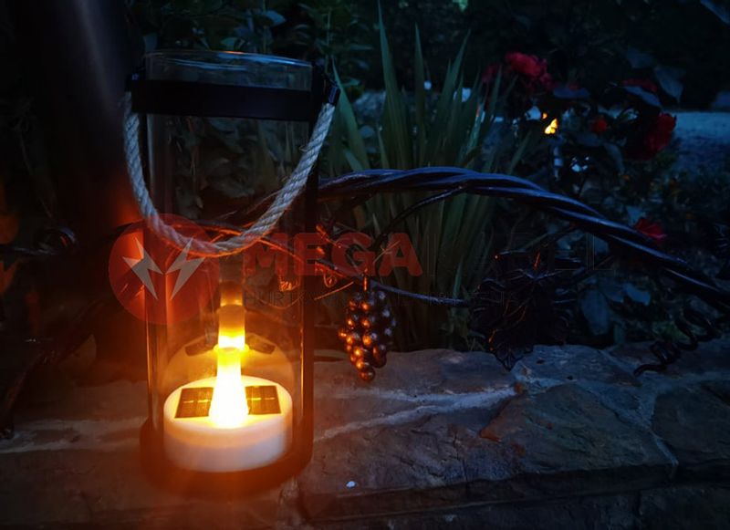 Lampa solarna ogrodowa latarnia LANTERN COLUMN LED HK-SL606-2 MK zdjęcie 6