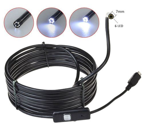 KAMERA USB ENDOSKOP ANDROID LED INSPEKCYJNA 5m na Arena.pl