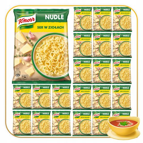 Pakiet 22szt KNORR NUDLE SER W ZIOŁACH 61G na Arena.pl