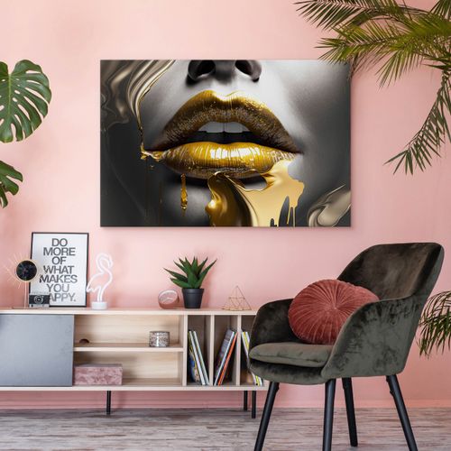 Obraz Do Salonu TWARZ Kobiety Usta Abstrakcja Efekt 3D Glamour 70cm x 50cm na Arena.pl