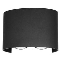 Lampa ścienna ogrodowa Ortelo OWL-451-2-BL Italux LED 4W 3000K IP54 czarna