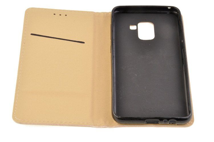 Etui Smart W2 do SAMSUNG GALAXY A8 2018 A530 złoty zdjęcie 4
