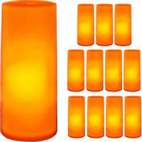 12 x WKŁAD LED ELEKTRYCZNY EFEKT ŻYWEGO PŁOMIENIA