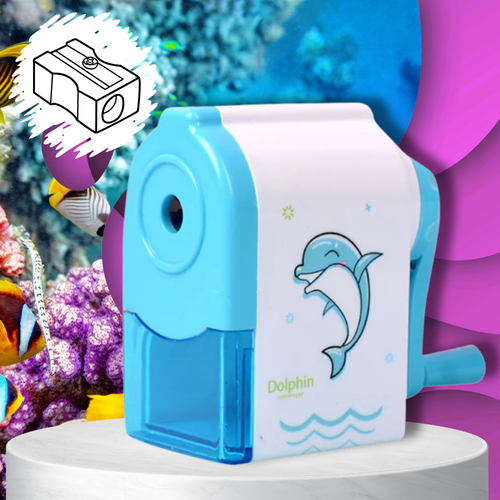 temperówka strugaczka  z pojemnikiem ręczna na korbkę nicekids niebieski na Arena.pl