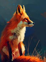 Plakat 75x100cm Spojrzenie Lisicy