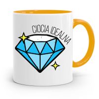 Kubek Żółty Prezent Dla Cioci Ciocia Idealna Z Nadrukiem Ze Zdjęciem