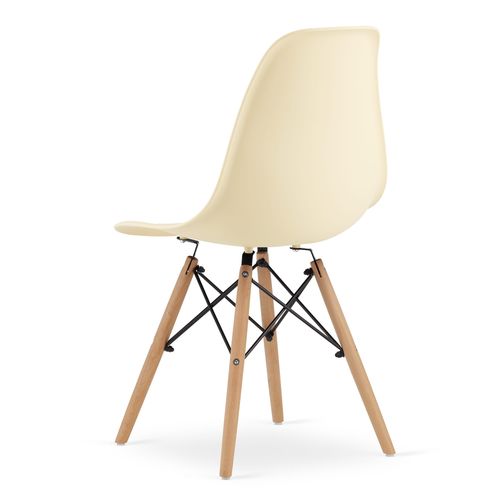 Krzesło OSAKA kremowe / nogi naturalne x 2 na Arena.pl