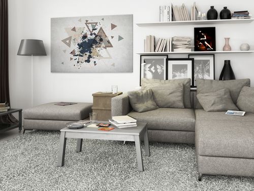 64801 Obraz na płótnie TRÓJKĄTY LOFT ABSTRAKCJA na Arena.pl