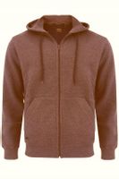 Bluza męska z kapturem brązowa melanż Ludwik Rozmiar - XXL