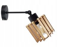 LAMPA żyrandol regulowany loft sufit KOSTKA Drewno