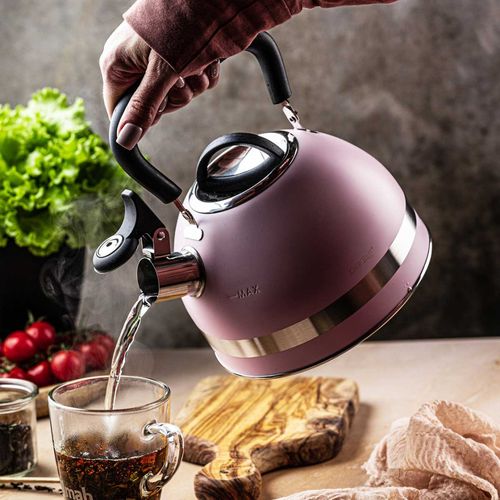 czajnik 1,8l z gwizdkiem kinghoff kh-1856 różowy na Arena.pl