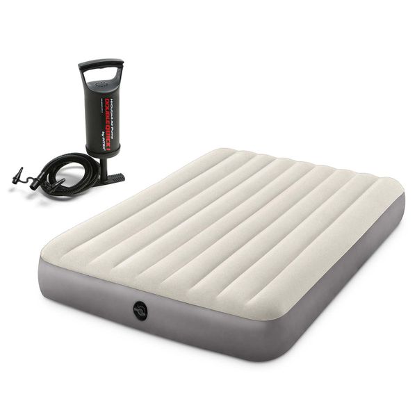 Materac dmuchany 203x152x25 cm z pompką tłokową INTEX 64103 zdjęcie 4