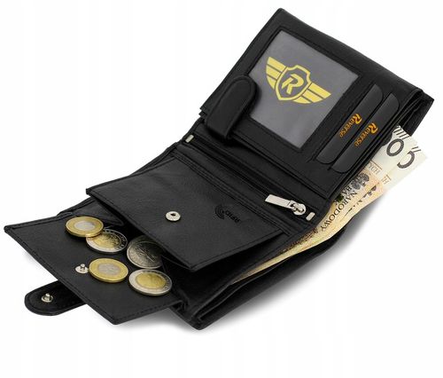 REVERSE Skórzany portfel męski skóra naturalna antykradzieżowy ochrona na Arena.pl