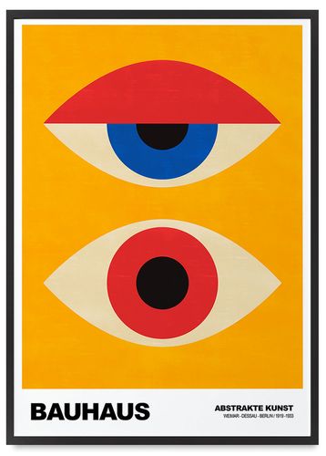 Plakat plakaty bauhaus oko oczy 21x30 cm w czarnej ramie na Arena.pl