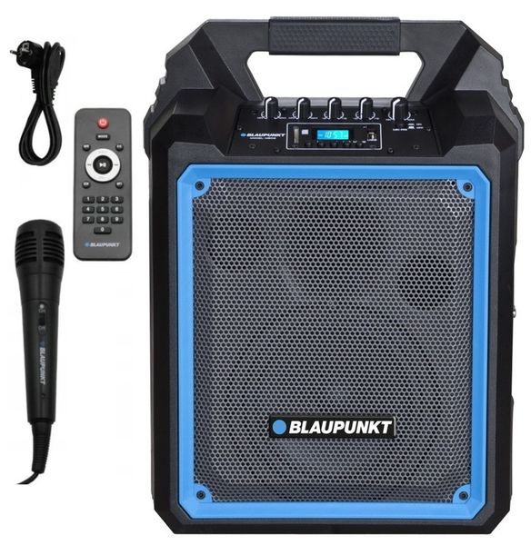 Kolumna Audio Blaupunkt MB06 karaoke FM BT USB PILOT BATERIE KABEL MIKROFON zdjęcie 1
