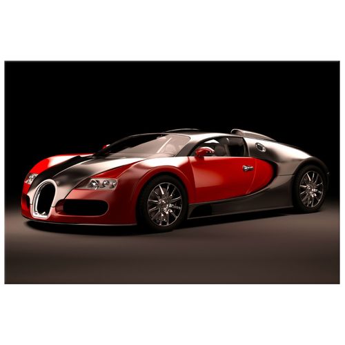 Obraz Drukowany 90X60 Czerwone Bugatti Veyron na Arena.pl