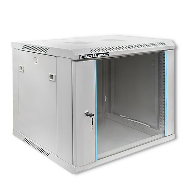 Qoltec Szafa RACK 19" | 9U | 600 x 600 x 501 zdjęcie 1