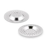 ZESTAW SITKA SITKO DO ZLEWU METALOWE SREBRNE TADAR 7 CM x 2 SZT