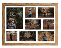 Ramka na 8 zdjęć Hekla 40x50x8 MDF galeria zdjęć naturalny 1szt.