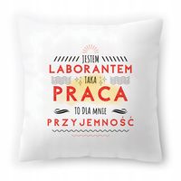 Poduszka Dla Laboranta Na Urodziny Na Prezent Z Nadrukiem Ze Zdjęciem