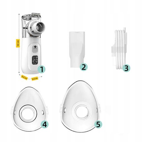 INHALATOR SIATECZKOWY PRZENOŚNY NA AKUMULATOR DLA DZIECI I DOROSŁYCH CICHY na Arena.pl