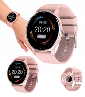 Smartwatch męski damski uniwersalny zegarek nowoczesny ZL02D różowy