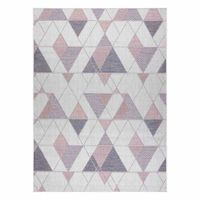 RUG/LU/VINEA/GEOMETRIC2/CREAM+POWDERPINK/140x190